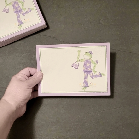 Kelly B. Rightsell Girl Frog Notecard/Invitations (99 cards in set) - Picture 3 of 5